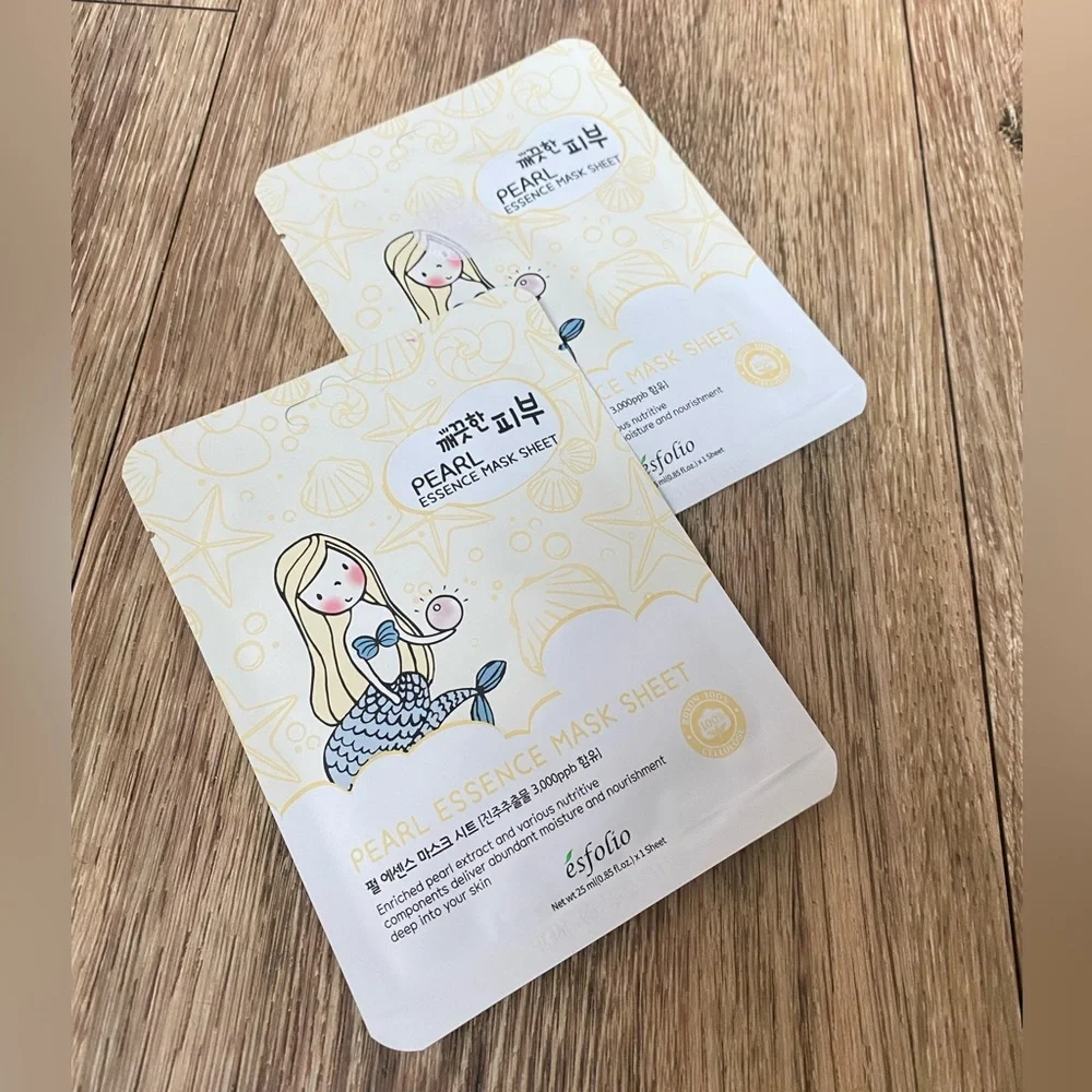 TWO PACK Esfolio Pearl Essence Mask Sheet
